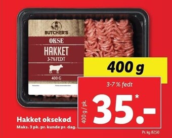 Lidl Hakket oksekød tilbud