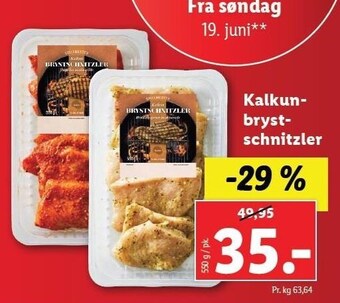 Lidl Kalkunbryst schnitzler tilbud