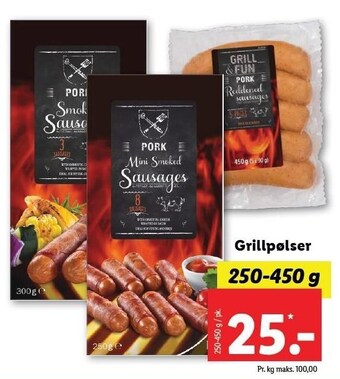 Lidl Grillpølser tilbud