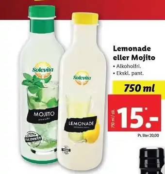 Lidl Lemonade el. Mojito tilbud
