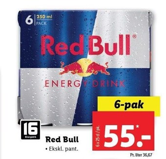 Lidl Red bull tilbud
