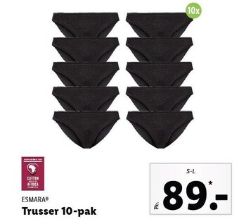 Lidl Trusser 10-pak tilbud