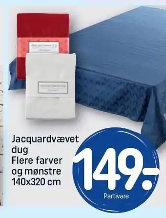 REMA 1000 Jacquardvævet dug - Flere farver tilbud