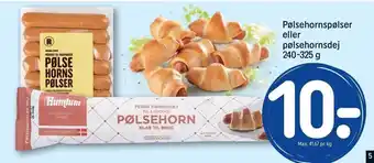 REMA 1000 Pølsehornspølser el. pølsehornsdej tilbud