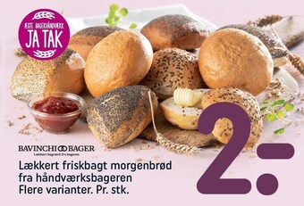 REMA 1000 Lækkert friskbagt morgenbrød fra håndværksbageren - Flere varianter tilbud