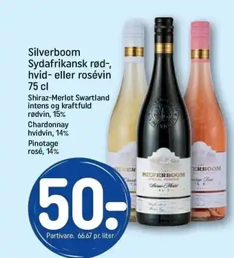 REMA 1000 Silverboom rød, rosé el. hvidvin tilbud