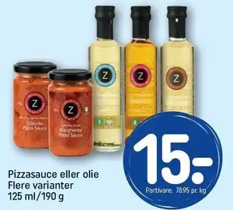 REMA 1000 Pizzasauce el. olie tilbud