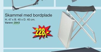 Harald Nyborg Skammel med bordplade tilbud