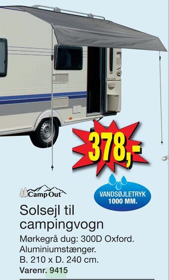 Harald Nyborg Solsejl til campingvogn tilbud