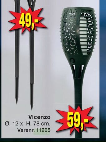 Harald Nyborg Fakkel solcellelampe tilbud