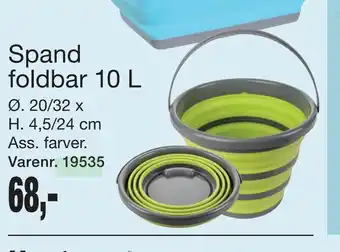 Harald Nyborg Spand foldbar 10 L tilbud