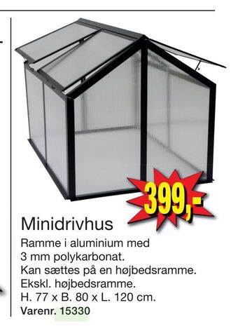 Harald Nyborg Minidrivhus tilbud