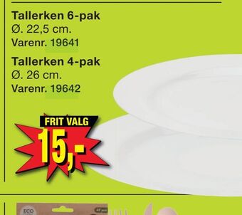 Harald Nyborg Tallerken 4-pak tilbud