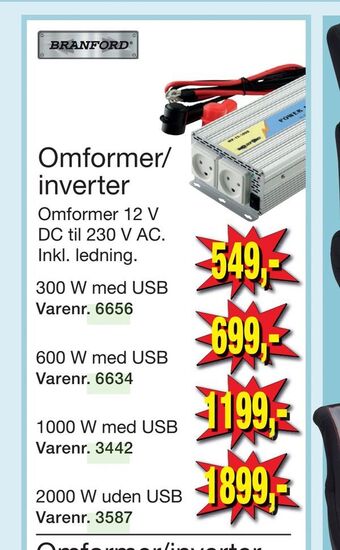 Harald Nyborg Omformer/ inverter tilbud