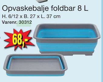 Harald Nyborg Opvaskebalje foldbar 8 L tilbud