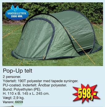Harald Nyborg Pop-Up telt tilbud