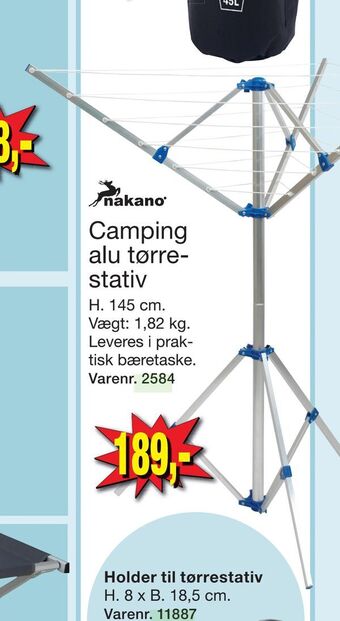 Harald Nyborg Camping alu tørrestativ tilbud