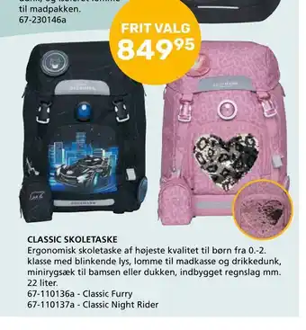 Kon-Tur Classic skoletaske tilbud