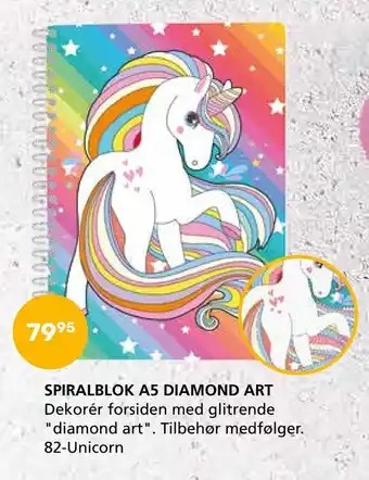 Kon-Tur Spiralblok a5 diamond art tilbud