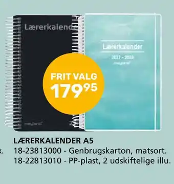 Kon-Tur Lærerkalender a5 tilbud