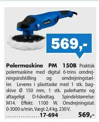 Biltema Polermaskine PM 150B tilbud