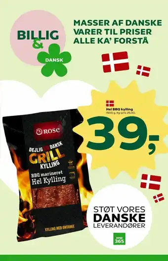 Coop 365 Hel BBQ kylling tilbud