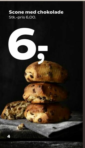 Coop 365 Scone med chokolade tilbud