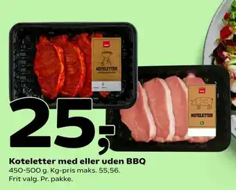 Coop 365 Koteletter med eller uden BBQ tilbud
