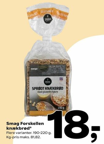 Coop 365 Smag Forskellen knækbrød tilbud