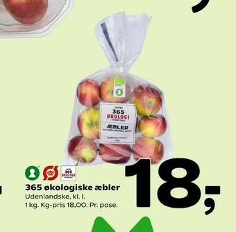 Coop 365 økologiske æbler tilbud
