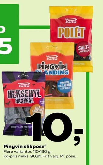 Coop 365 Pingvin slikpose tilbud