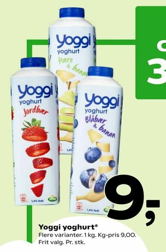 Coop 365 Yoggi yoghurt tilbud