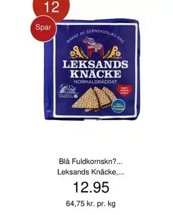 Biå Fuldkornskn Leksands Knåcke