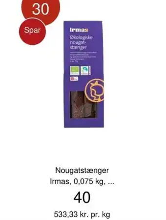 Coop.dk MAD Nougatslænger Irmas tilbud