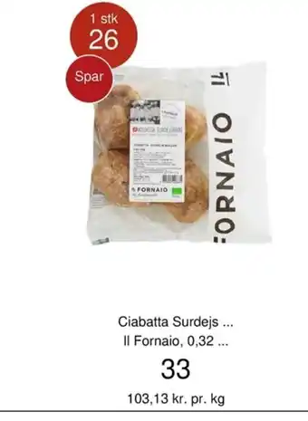 Ciabatta Surdejs II Fornaio