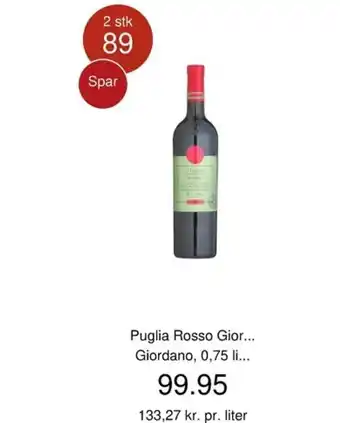 Coop.dk MAD Puglia Rosso Gior Giordano tilbud