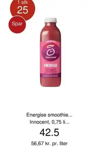 Energise smoothie Innocent
