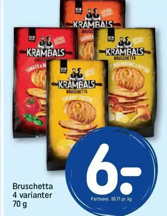 Bruschetta 4 varienter