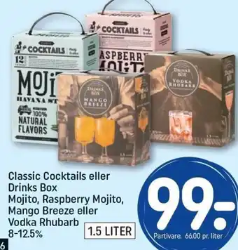 Classic Cocktails eller Drinks Box