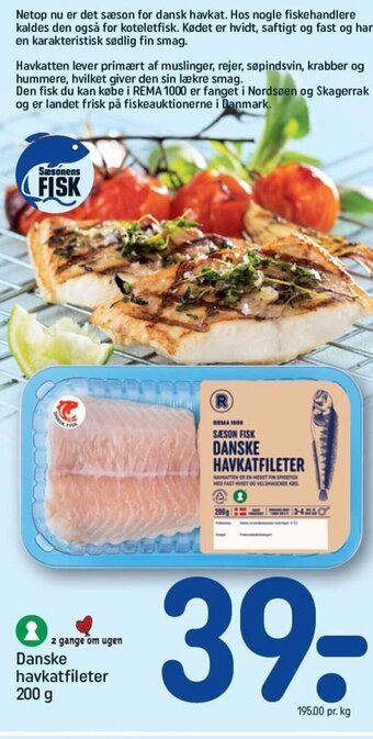 REMA 1000 Danske havkatfileter tilbud
