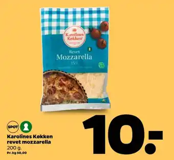 Netto Karolines revet ost mozzarella tilbud