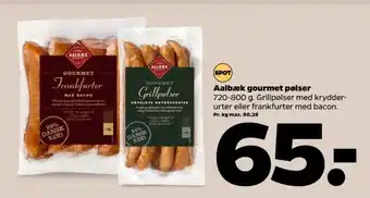 Netto Aalbæk specialiteter grillpølser tilbud