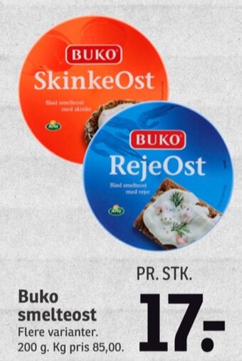 Buko smelte smøreost rejeost
