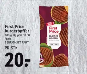 SPAR First price hakkebøffer tilbud