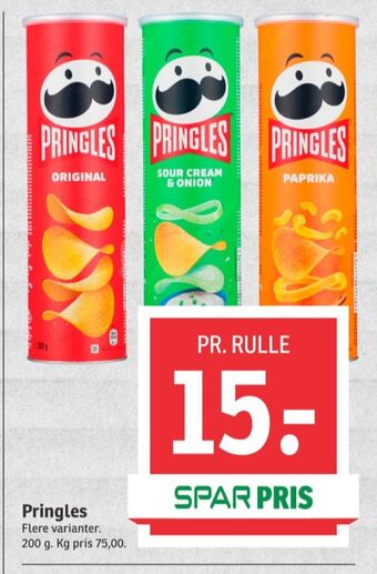 SPAR Pringles chips tilbud