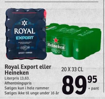 SPAR Heineken øl tilbud