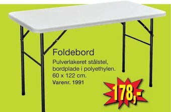 Harald Nyborg Foldebord tilbud