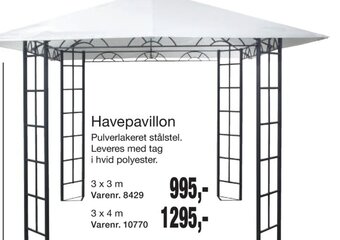 Harald Nyborg Havepavillon tilbud