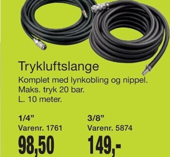 Harald Nyborg Trykluftslange tilbud