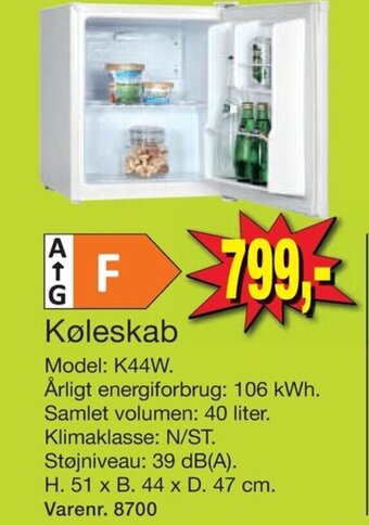 Harald Nyborg Køleskab tilbud